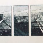 Kim Herringe Finding Home Etching triptych