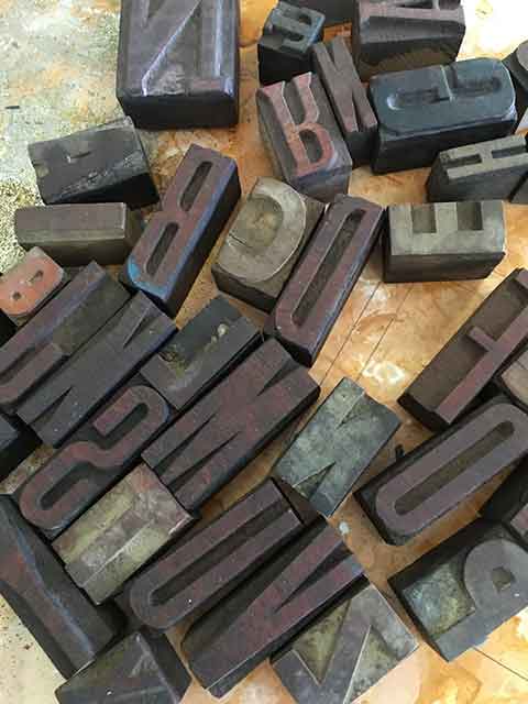 letterpress wood type
