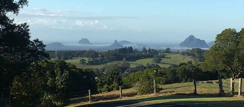 Glass House Mountains vista