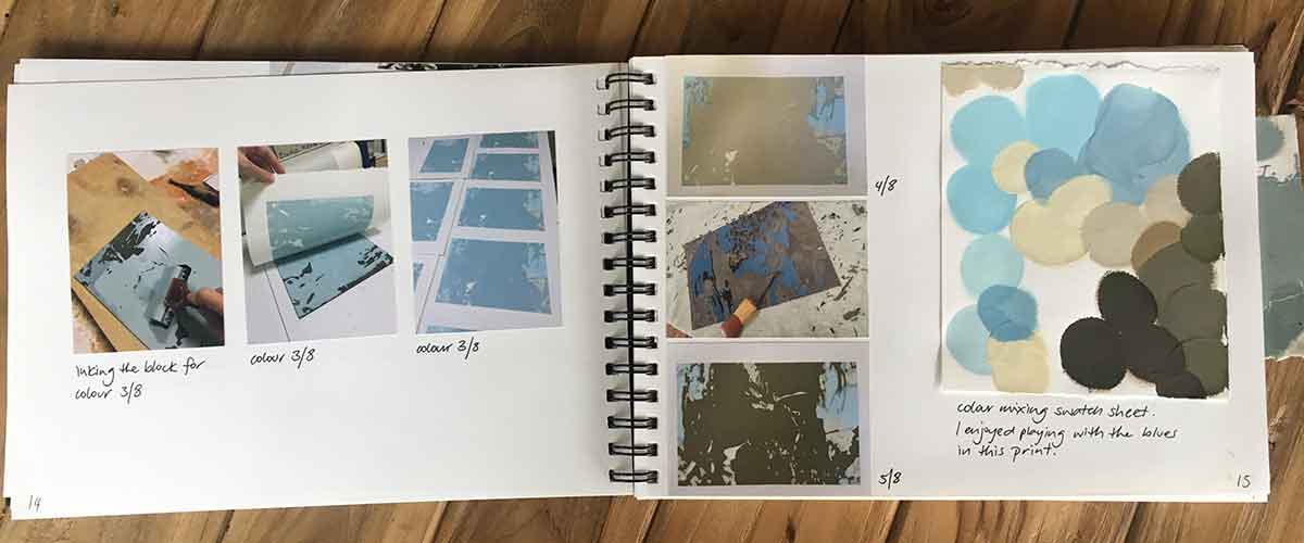 my printmaking process book - Kim Herringe