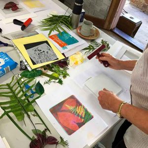 Gelatin Plate Printing and Monotype Workshop February 2018