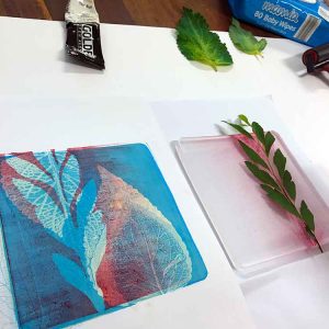 Gelatin Plate Printing and Monotype Workshop February 2018