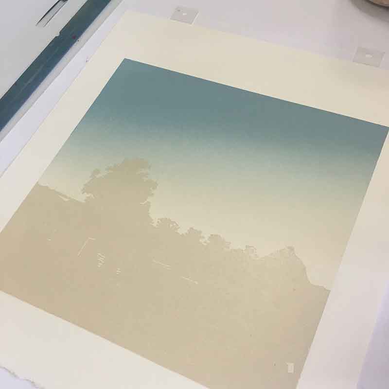 Beerwah Rising - in progress - 3rd colour printed