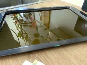 melt the gel plate and re-pour - leave it to set