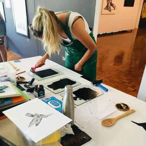Noosa Regional Gallery - Linoprinting 101 Workshop