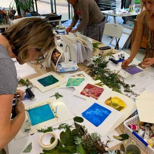Gelatin Plate Printing and Monotype Workshop Sept 2019