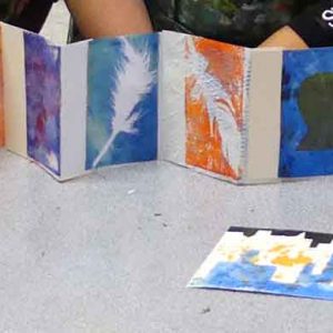 All Hallows School Yr11 Gel Print workshop