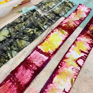 Eco-print on paper workshop November 2019