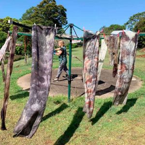 Eco-print on silk workshop November 2019