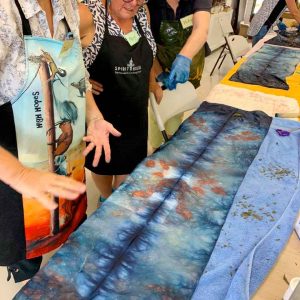 Eco-print on silk workshop November 2019