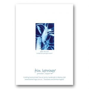 After the rain - card back