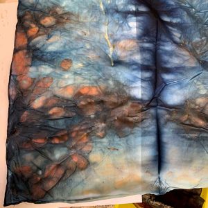 eco printing on silk