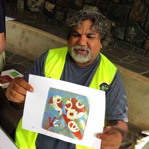 Mary Cairncross BioBlitz Gel Print Monotype workshop