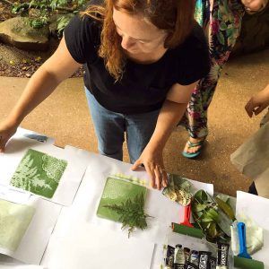 Mary Cairncross BioBlitz Gel Print Monotype workshop