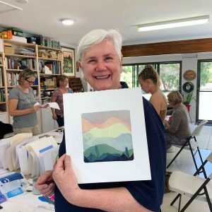 Gel Print Monotype workshop September 2019