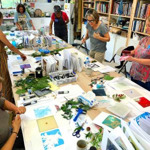 Gel Print Monotype workshop September 2019
