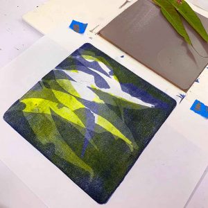 Gel Print Monotype workshop September 2019