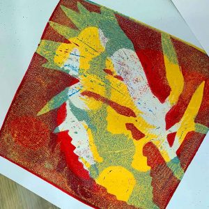 Gel Print Monotype workshop September 2019