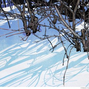 Longing, Sherrie York reduction linocut