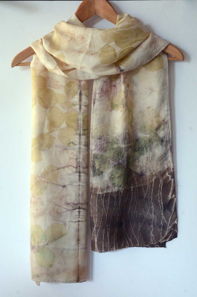 Eco-print Silk Scarf - 160x42cm | Kim Herringe
