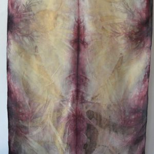 Botanical Eco Print Silk Scarf 160-04