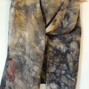 Botanical Eco Print Silk Scarf 160-06