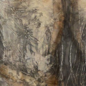 Botanical Eco Print Silk Scarf 160-10 - detail