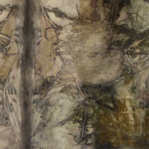 Botanical Eco Print Silk Scarf 160-10 - detail