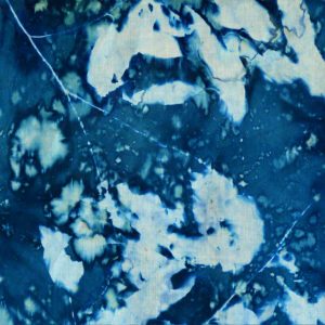 Cyanotype Cotton Scarf CCS-200-01 - detail