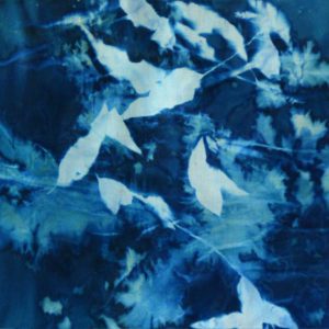 Cyanotype Cotton Scarf CCS-200-01 - detail