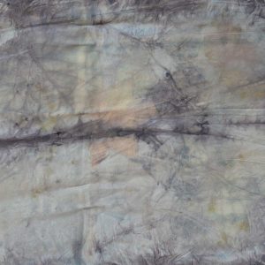 Botanical Print Silk Scarf 160-03