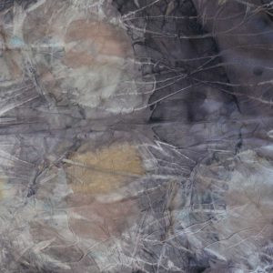 Botanical Print Silk Scarf 160-03