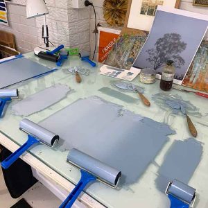 inking up for the background blended layer