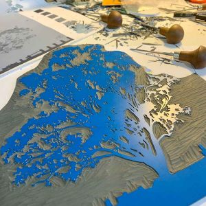 'Still' - layer 5 carved detail