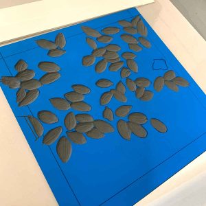 Doubt - embossing lino block