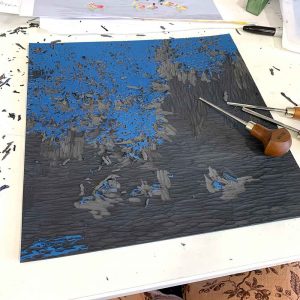 Out for the day - layer 6 carved and ready to print