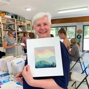 Gelatin Plate Monoprinting workshop, June 2020