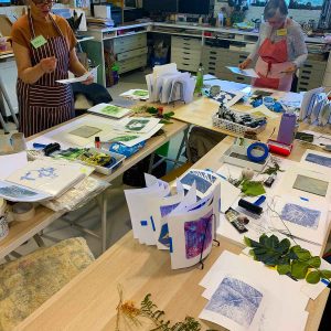 Gelatin Plate Monoprinting workshop, June 2020