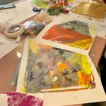 Private Group gel plate printing workshop - Mary MacKillop high school