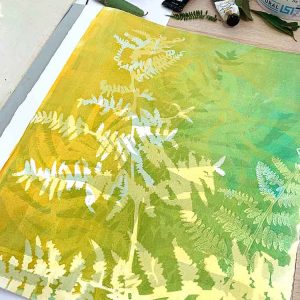 Gel plate monoprint