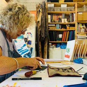 Colour and Reductive Linoprinting workshop - Chris