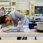 Colour and Reductive Linoprinting workshop - Fiona