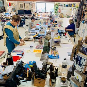 Colour and Reductive Linoprinting workshop July 2020