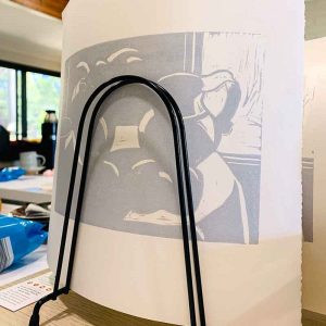 Colour and Reductive Linoprinting workshop July 2020 - Marie