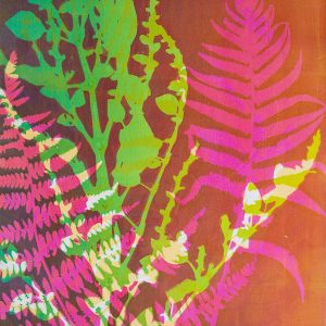 Wandering I - Gelatin Plate monotype print