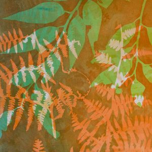 Wandering III - Gelatin Plate monotype print