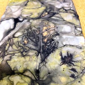 Eco-printing on paper - August 2020