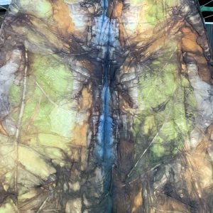 Eco-printing on silk - August 2020