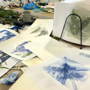 Gel Plate Monoprint Workshop August 2020