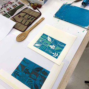 Reduction Linocut Workshop August 2020